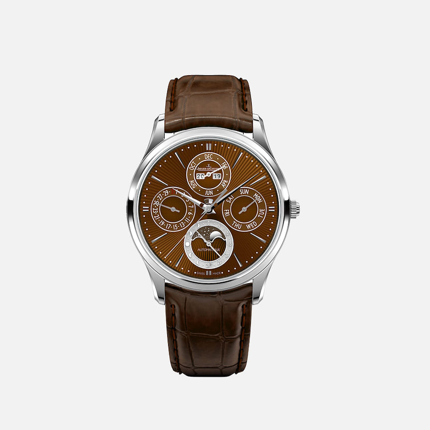 Jaeger-LeCoultre, часы Master Ultra Thin Perpetual Enamel Chestnut

