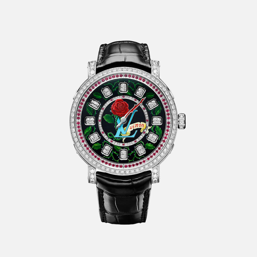 Louis Vuitton x Anita Porchet, часы Escale Spin Time Only Watch
