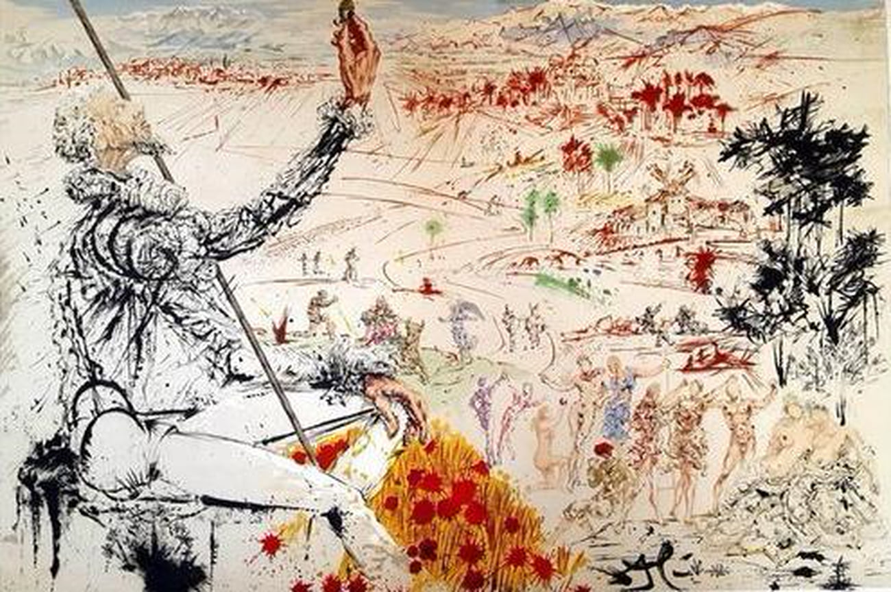 Сальвадор Дали «Золотой век» из серии Дон Кихот, галерея Altmans