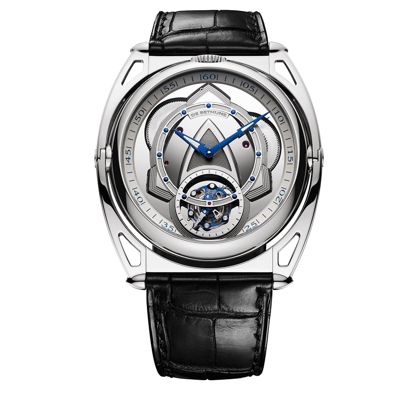 De Bethune, часы DB29, 42,8 мм, титан, механизм с ручным подзаводом