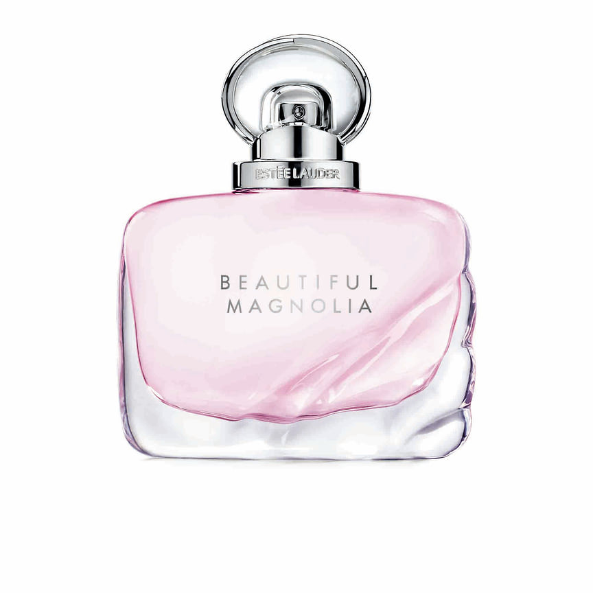 Estee Lauder, цветочно-свежая парфюмерная вода  Beautiful Magnolia с акцентом на аромат магнолии, которая замиксована с нотами гардении, розы, сандала и мускуса
