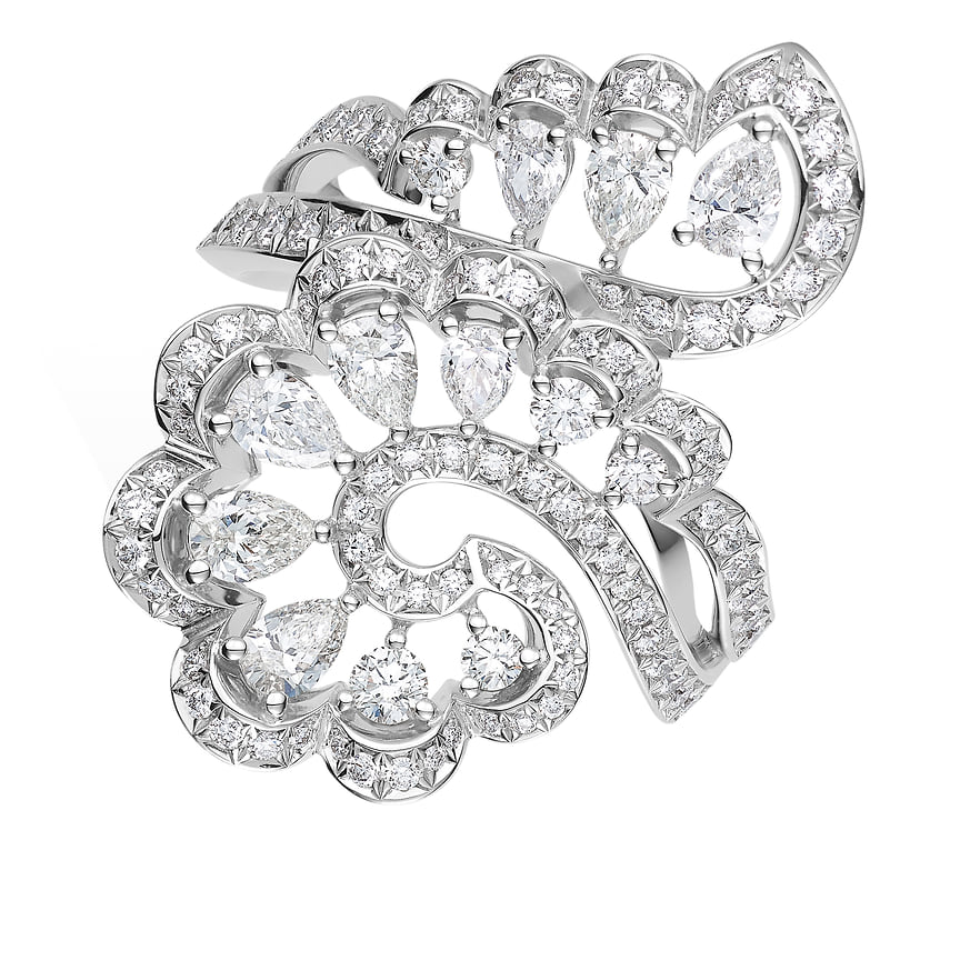 Chopard, кольцо Precious, белое золото, бриллианты
