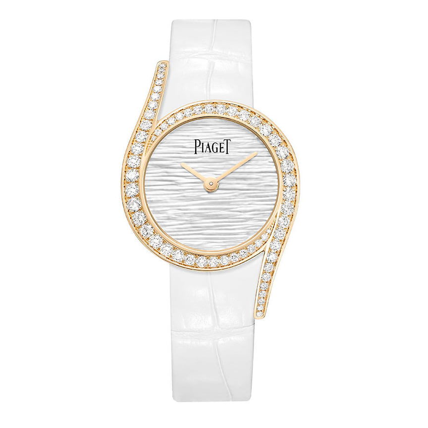 Piaget, часы Limelight Gala Mother-of-Pearl Palace, 26 мм, розовое золото, бриллианты, перламутр, механизм с автоматическим подзаводом, лимитированная серия 300 экземпляров