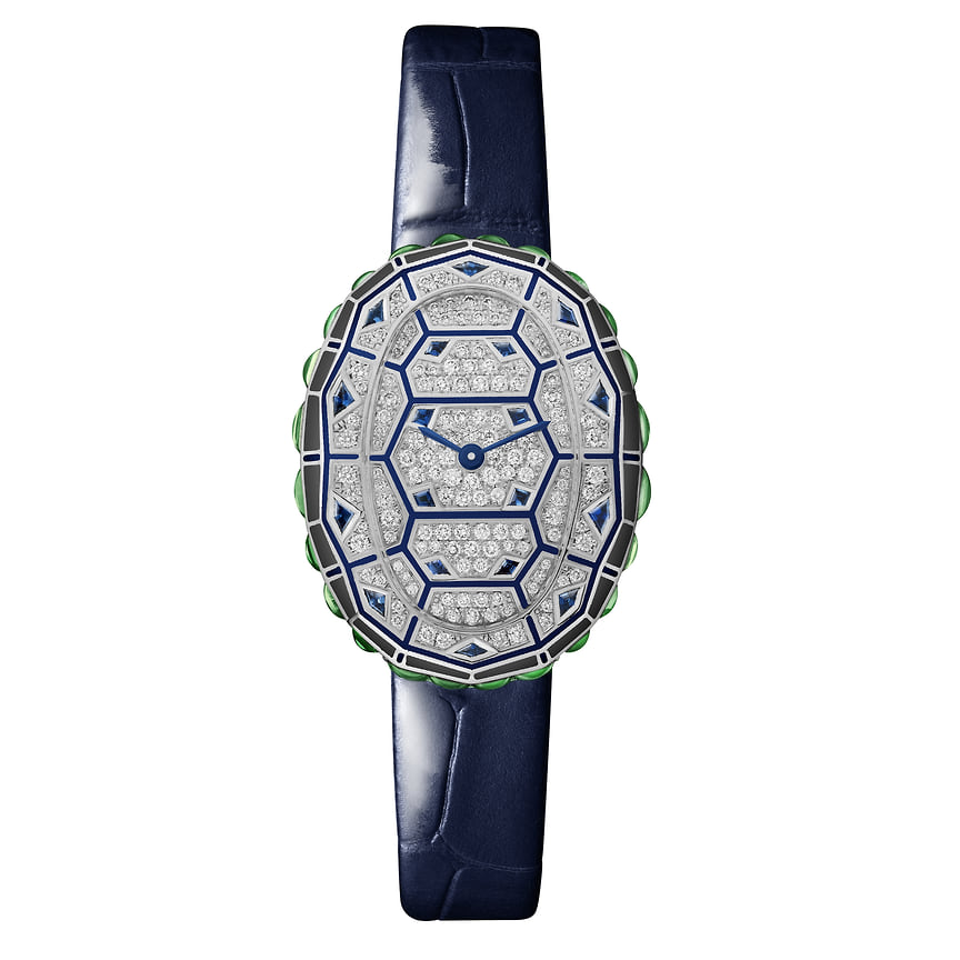 Cartier, часы Cartier Libre Baignoire, 32,39 мм, белое золото, бриллианты, кварцевый механизм