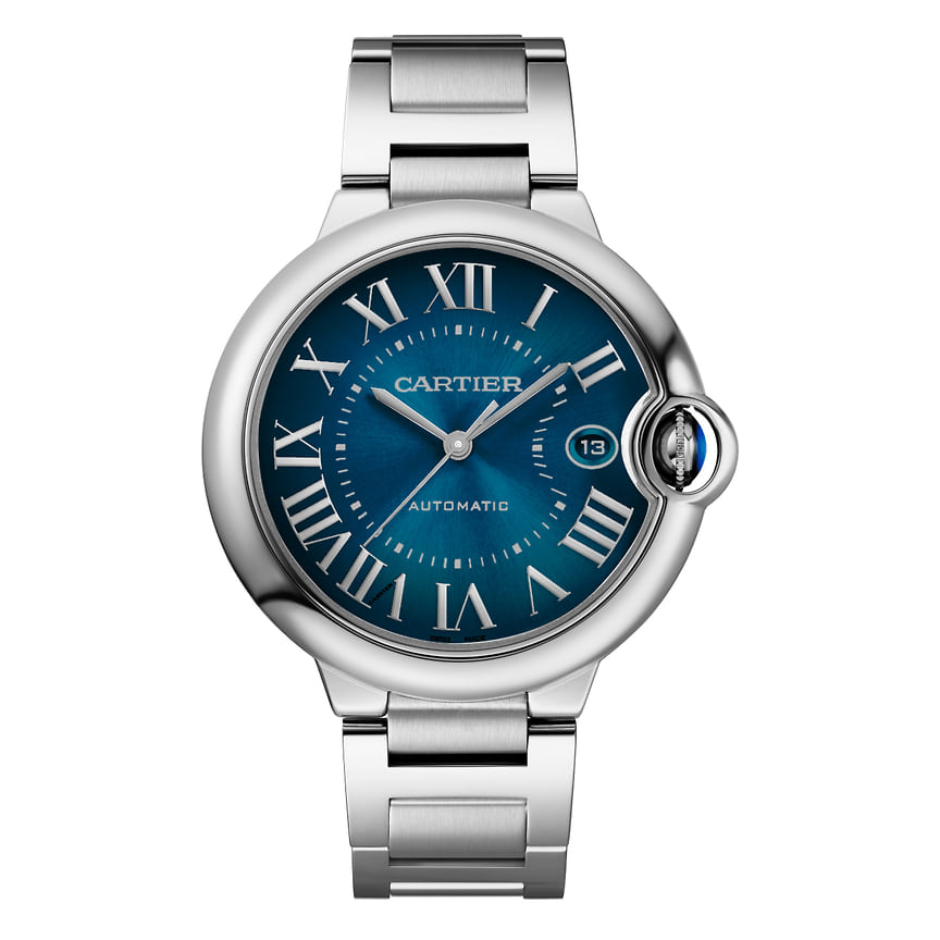 Cartier, часы Ballon Bleu, 40 мм, сталь, механизм с автоматическим подзаводом 