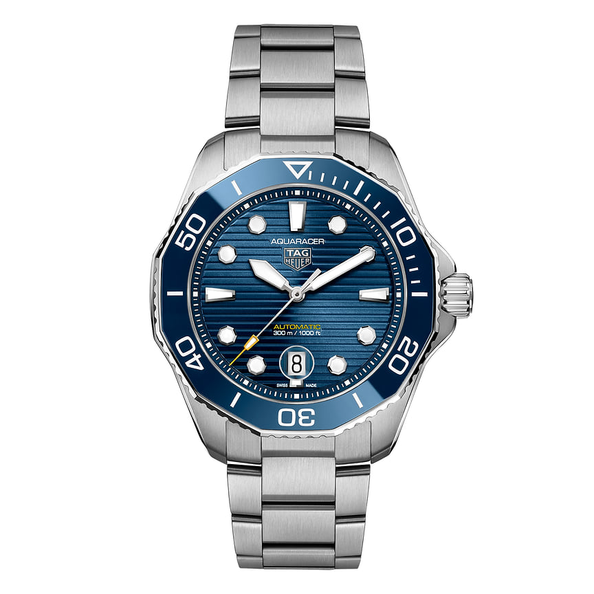 TAG, часы Heuer Aquaracer Professional 300, 43 мм, сталь, титан, механизм с автоматическим подзаводом