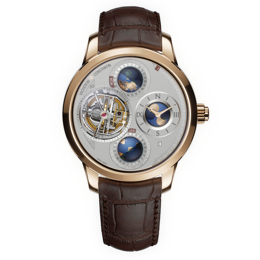 Vacheron Constantin, часы Les Cabinotiers Planetaria, 46 мм, розовое золото, механизм с ручным подзаводом