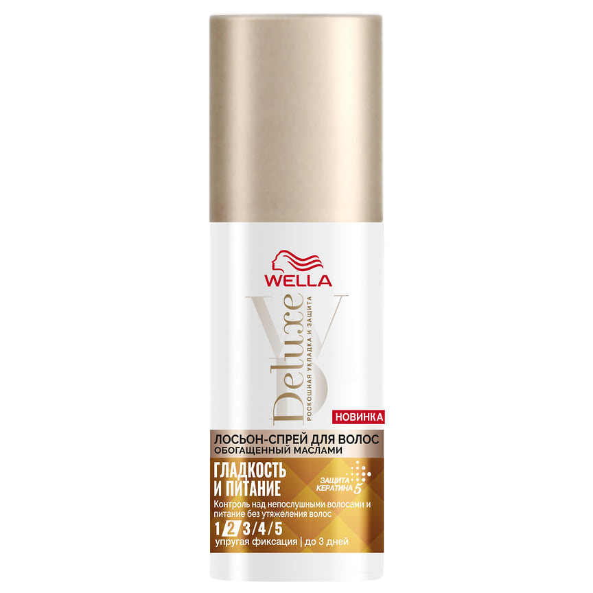 Wella Delux, лосьон-спрей, обогащенный маслами — увлажняет и предотвращает спутывание волос