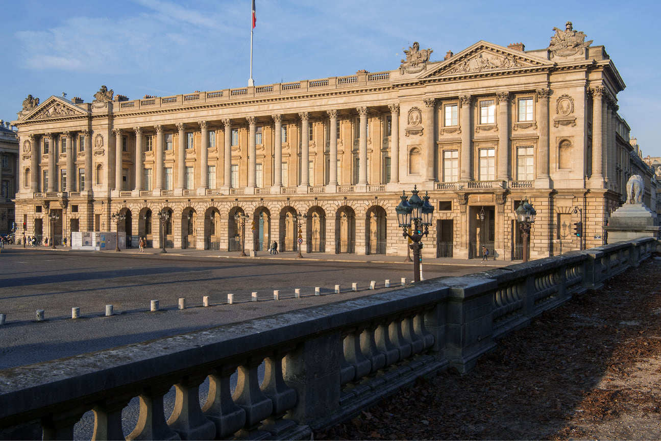 Hotel de la Marine на Площади Согласия в Париже