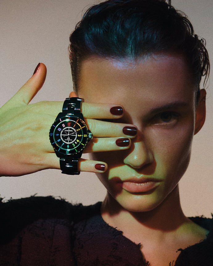 Chanel Watches, часы J12 Electro, 38 мм, керамика, механизм с автоматическим подзаводом