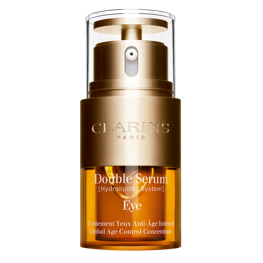 Clarins, Double Serum Eye: омолаживающая сыворотка для области вокруг глаз с растительными экстрактами в составе