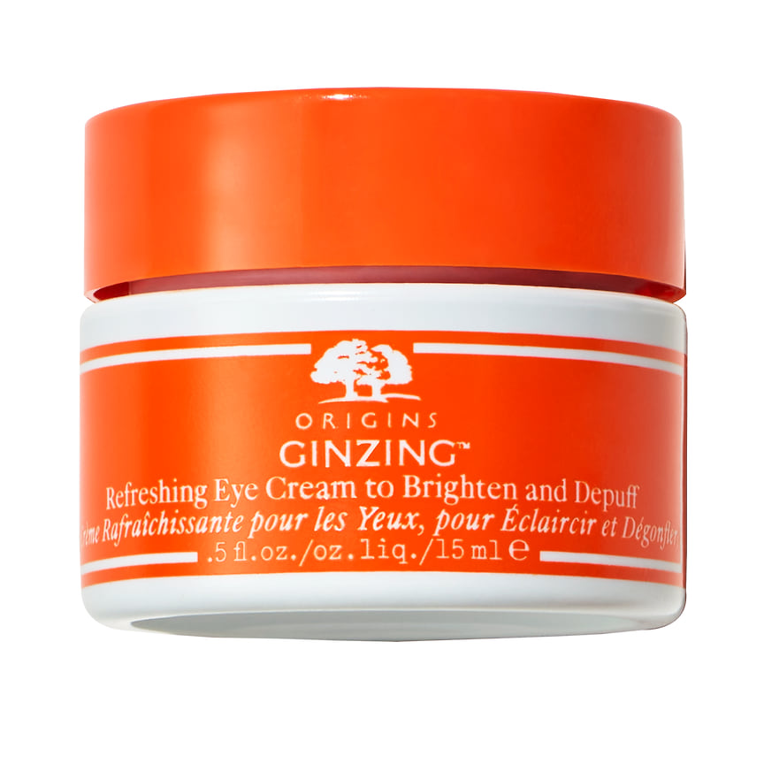 Origins, освежающий крем для кожи вокруг глаз GinZing с маслом кофейных зерен, витамином С и гиалуроновой кислотой