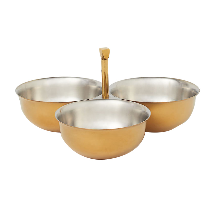 Три металлических миски для закусок, 1 400 рублей, H&amp;M Home