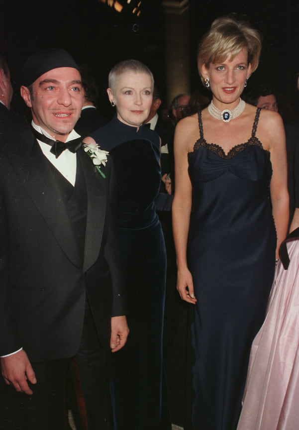 Джон Гальяно и принцесса Диана на праздновании 50-летия Dior в Нью-Йорке, 1996 год