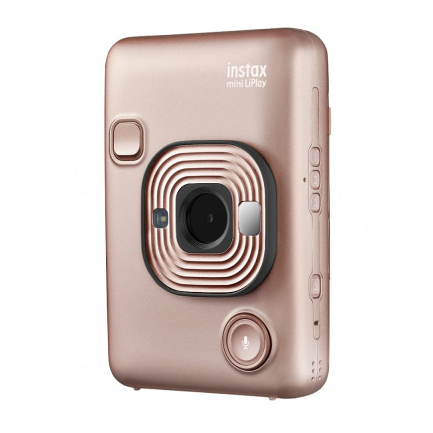 Камера моментальной печати Instax Mini Liplay, соединяет свойства фотокамеры и мобильного принтера, печатает фотографии со звуком. Формат фотокарточек — 6.2 x 4.6 см, для печати используется фотобумага Fujifilm Instax mini
