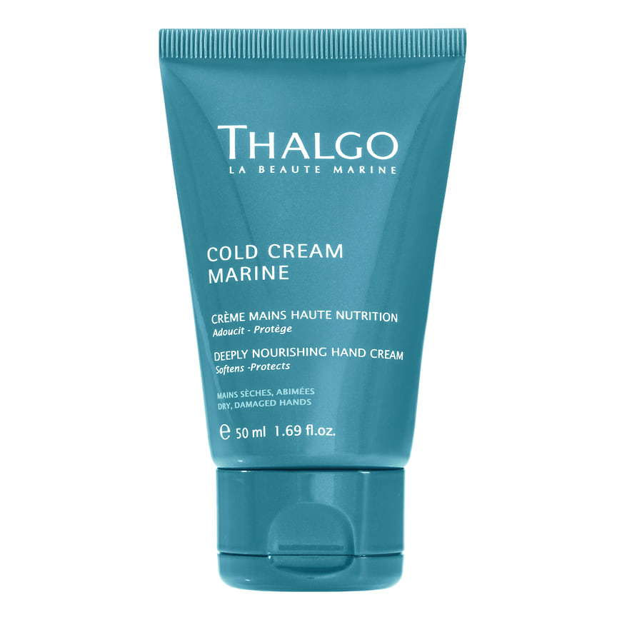 Thalgo, восстанавливающий крем для рук Cold Cream Marine. Состав: полинезийское масло таману, масло азиатского салового дерева и провитамин B5.