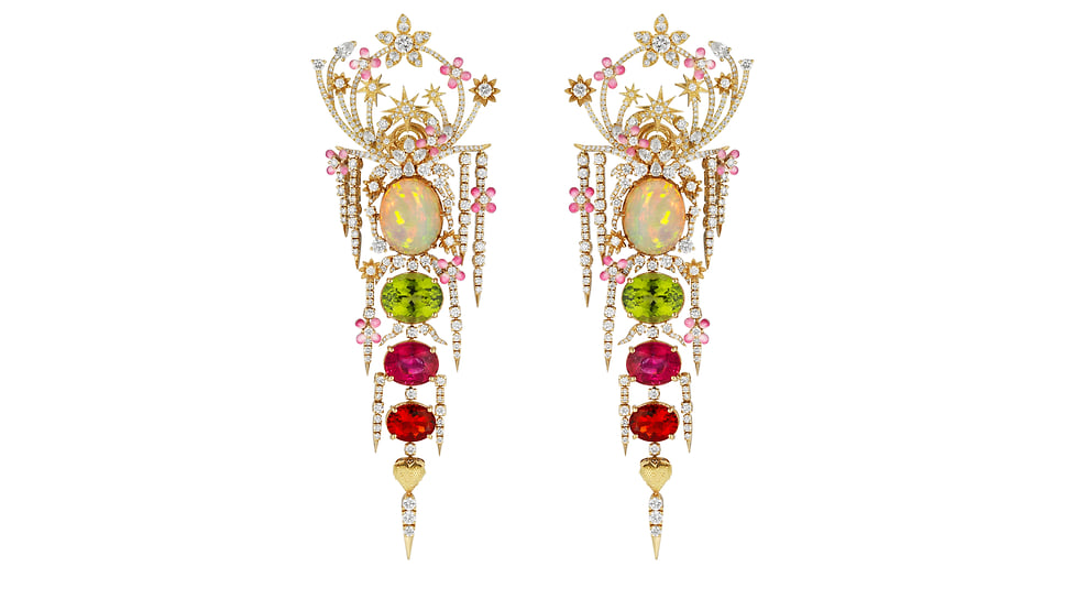 Gucci, серьги Hortus Deliciarum