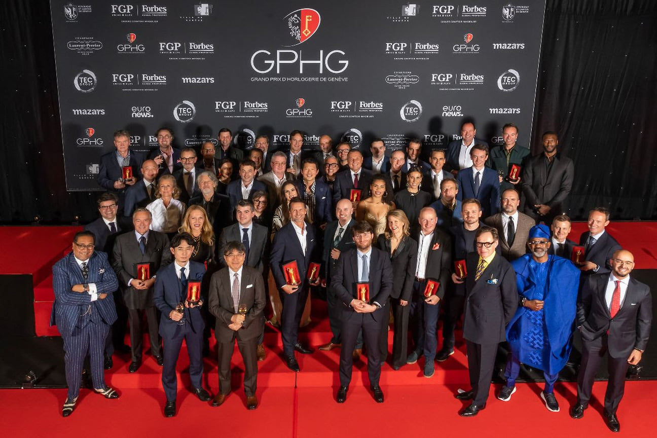 Победители и члены жюри международного часового конкурса Grand Prix d`Horlogerie de Geneve (GPHG)