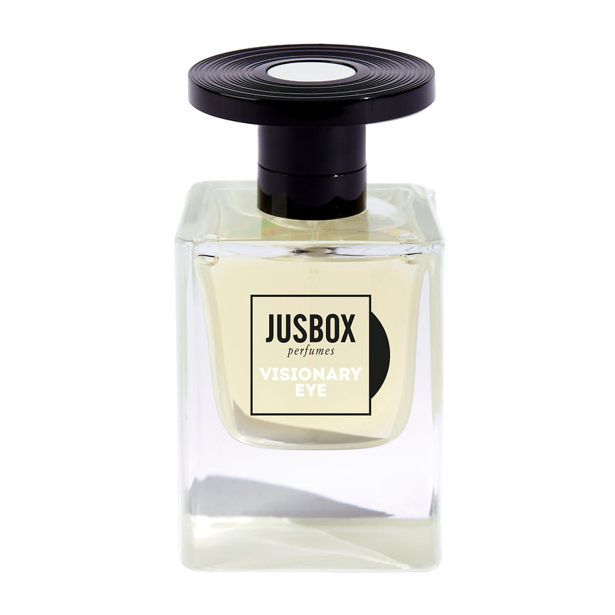 Jusbox, парфюмерная вода Visionary Eye. Ноты бергамот, полынь, белый тимьян, цейлонская корица, лавандовый ирис, сандал, ваниль, мускус.