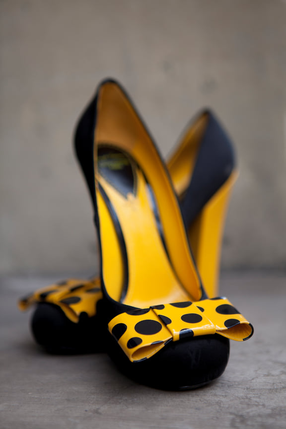 Туфли из совместной коллекции Louis Vuitton и Яёи Кусама 2012 года