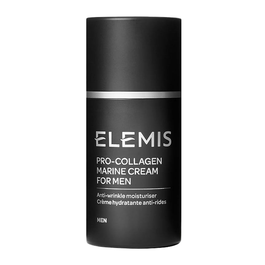 Elemis, крем для лица против морщин Pro-Collagen Marine Cream for Men, увлажняет и укрепляет кожу, разглаживает морщины. Состав: экстракты средиземноморских водорослей падина павоника, гинкго билоба. Крем можно использовать и в качестве средства после бритья.