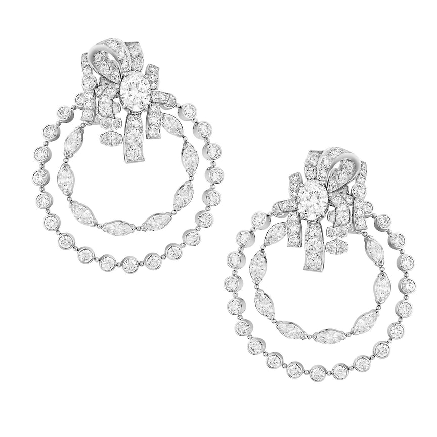 Chanel High Jewelry, серьги Tweed Mademoiselle