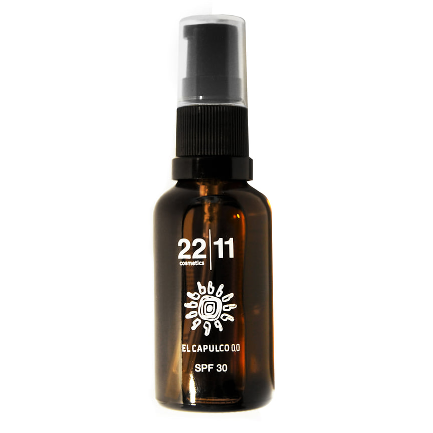 El Capulco 0,0 x 22|11 cosmetics, солнцезащитное масло Sun Veil SPF 30 с маслом косточек малины: защищает кожу от фотостарения, питает и увлажняет