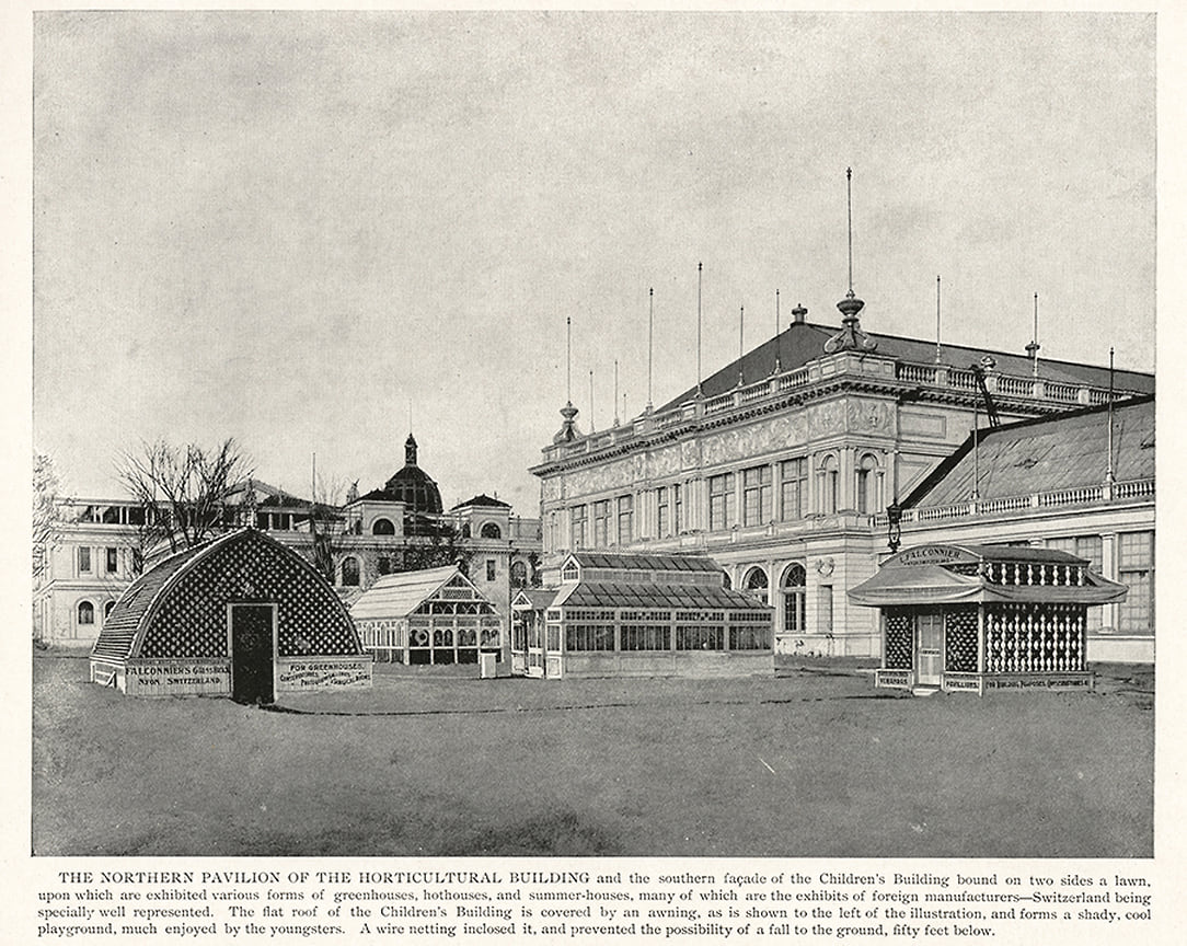 Уличные павильоны Гюстава Фальконье на Всемирной выставке в Чикаго, 1893 год