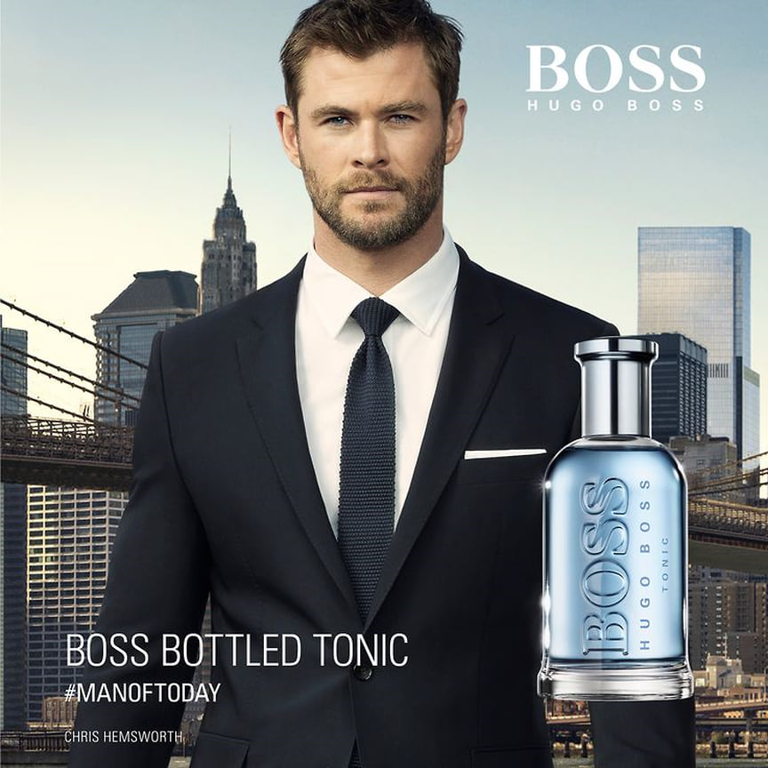 В 2017 году BOSS Parfums запустили рекламную кампанию с Крисом Хемсвортом