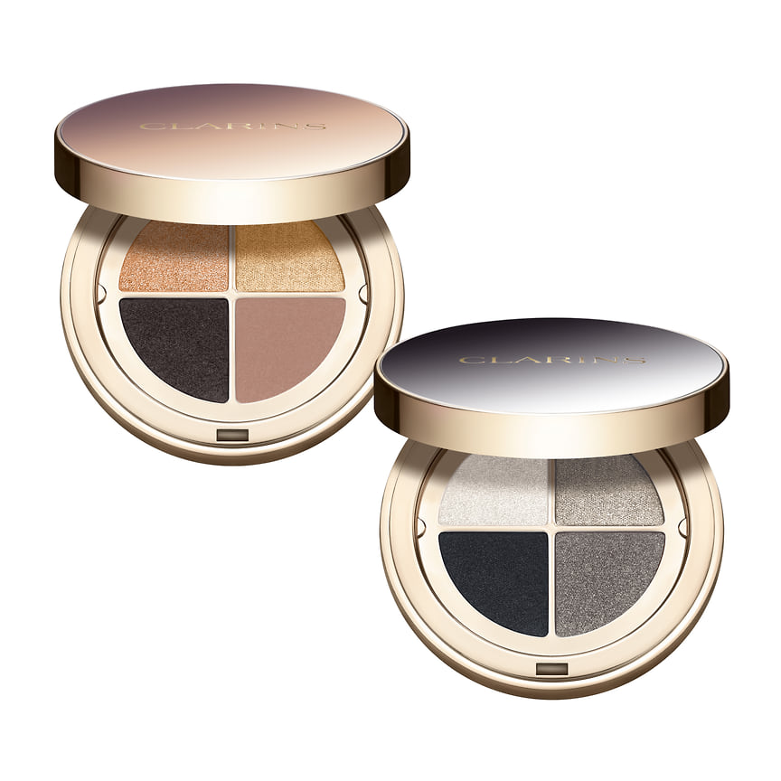 Clarins (Франция), четырехцветные тени для век Ombre 4 Couleurs c экстрактами растений в составе.