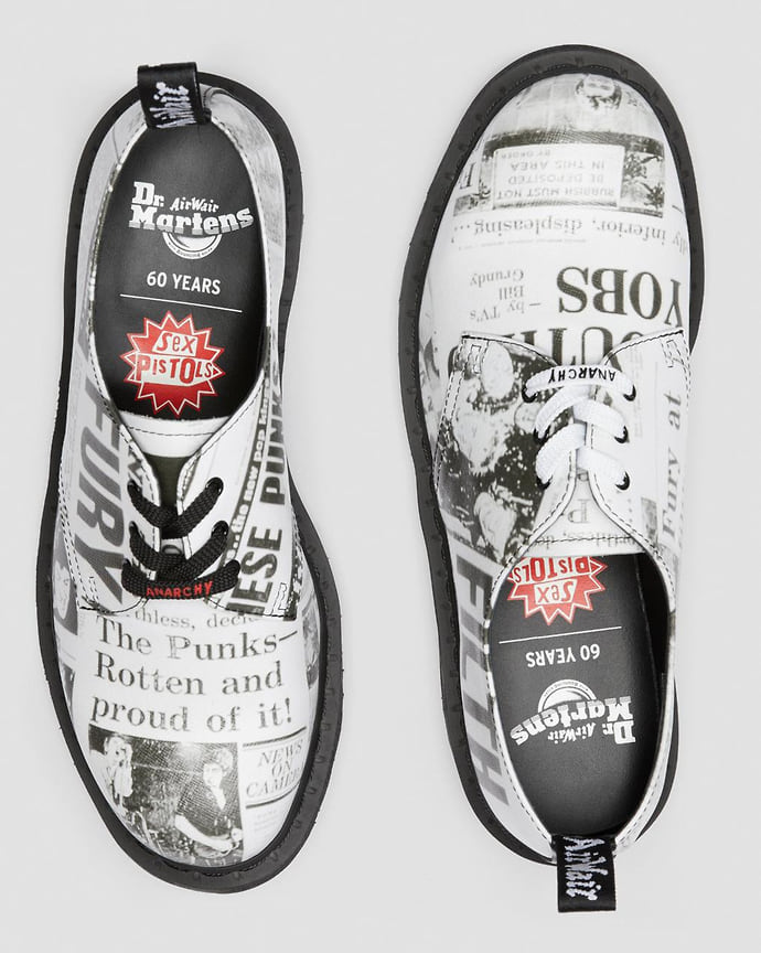 Коллекция Dr. Martens, посвященная группе Sex Pistols