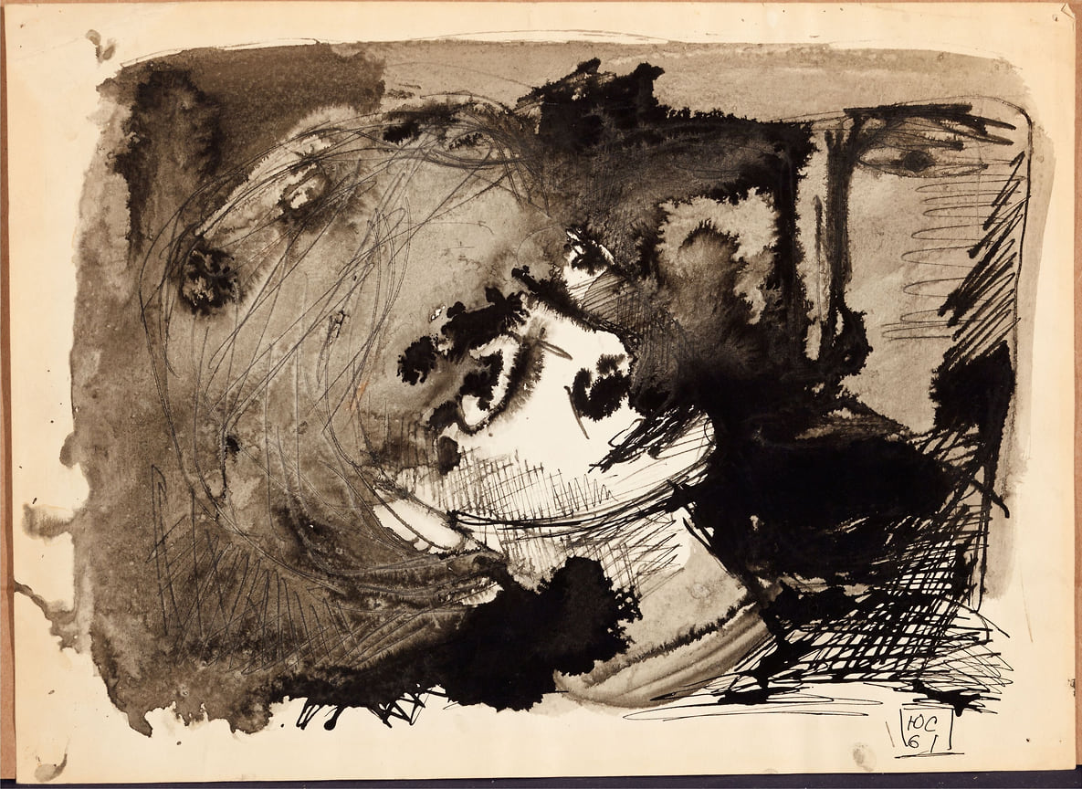 Соостер Юло Ильмар. Голова мальчика. 1961 г. Галеев-Галерея
