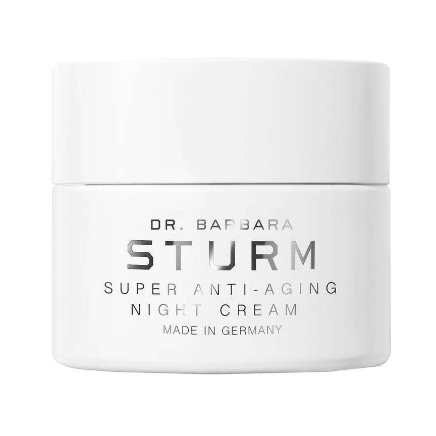 Dr. Barbara Sturm, антивозрастной ночной крем для лица Super-Anti Aging Night Cream: поддерживает ночные процессы обновления кожи, восстанавливает и омолаживает. В составе: полиглутаминовая кислота, пептиды авокадо, гиалуроновая кислота, экстракт портулака, нонапептид-1
