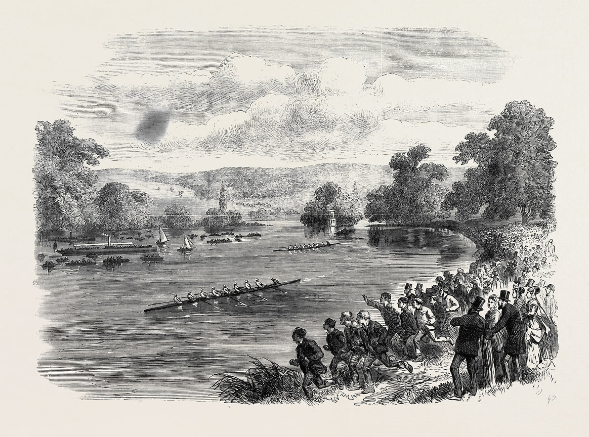 Регата в Хенли-&amp;zwj;он-&amp;zwj;Темз, Великобритания, 1869 год