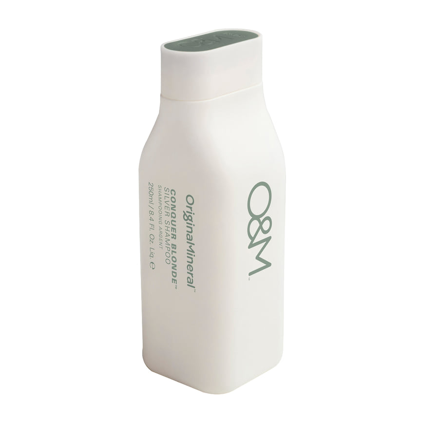O&amp;M, шампунь для светлых оттенков натуральных и окрашенных волос Conquer Blonde Silver Shampoo: корректирует желтизну и помогает продлить результат салонного окрашивания в домашних условиях