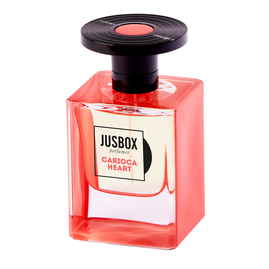 Jusbox, парфюмерная вода Carioca Heart. Ноты: лимон, пион, абсолюта рома и сандалового дерева, ваниль, лабданум, амброксан