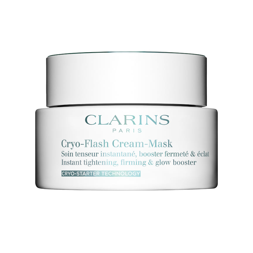 Clarins, кремовая криомаска для лица с эффектом лифтинга Cryo-Flash Cream Mask с экстрактами растений и производными ментола