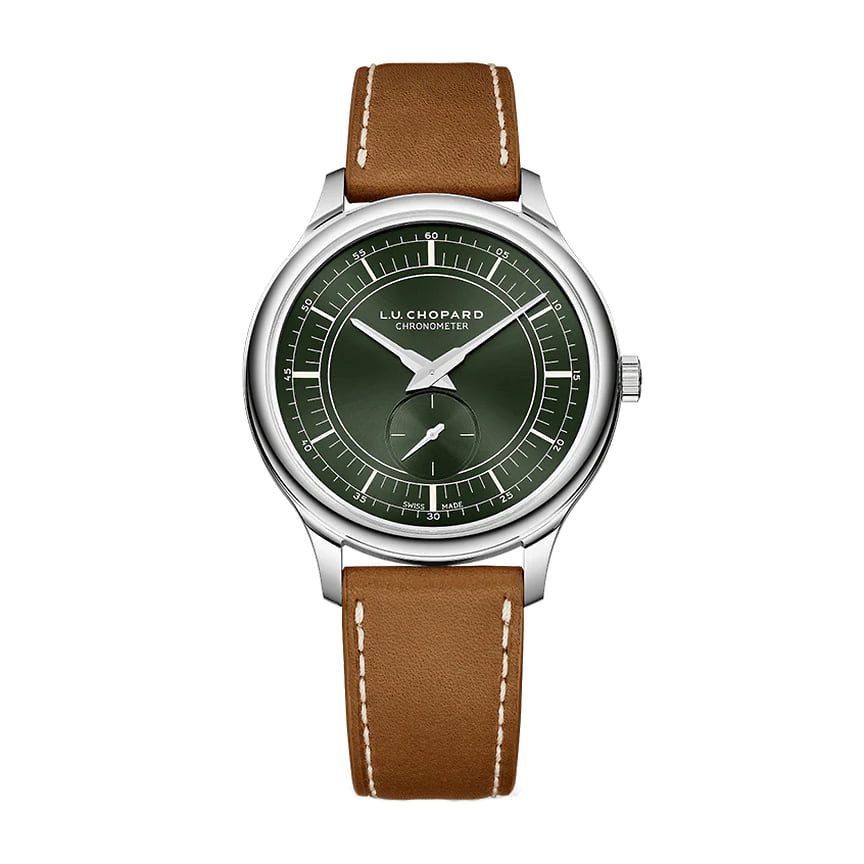 Часы L.U.C XPS Forest Green, белое золото, 40 мм, Chopard