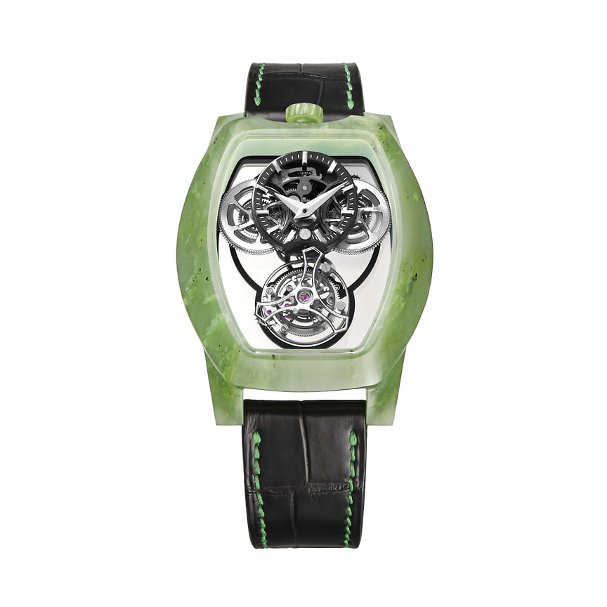 Часы Curvy Purity Tourbillon Jade, нефрит, 38,5x43 мм, ArtyA