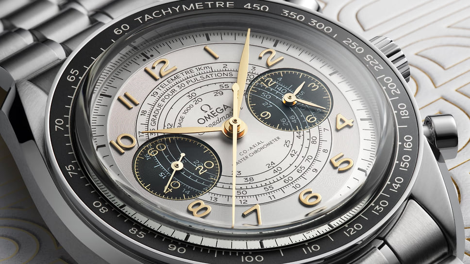 Часы Speedmaster Chronoscope, 43 мм, нержавеющая сталь