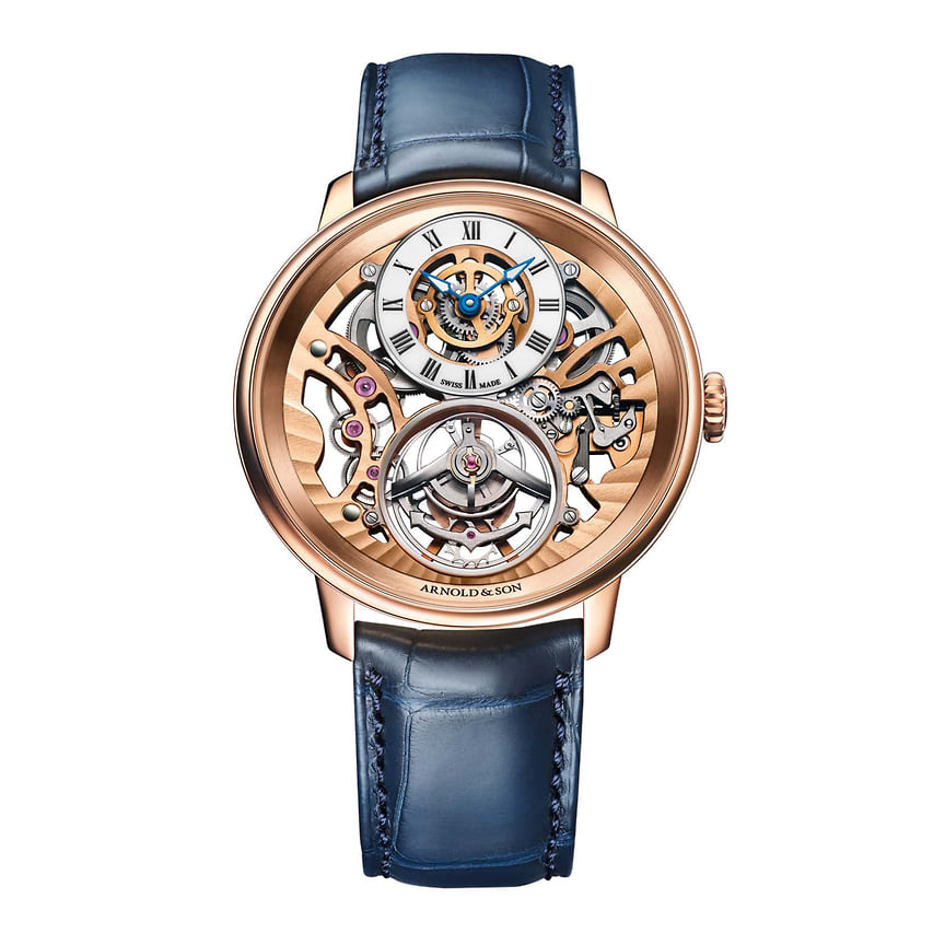 Часы Ultrathin Tourbillon Skeleton Red Gold, красное золото, 41.5 мм, Arnold &amp; Son