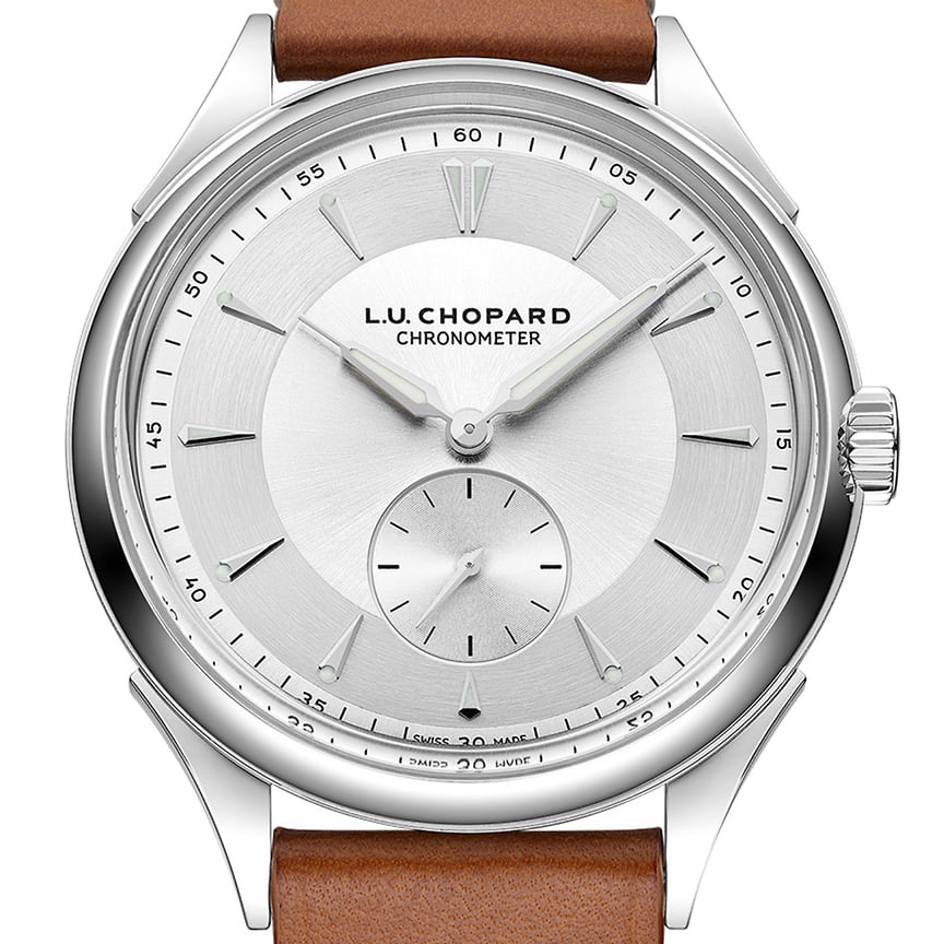 Новая номинация «Экологические инновации»: Chopard L. U. C Qualite Fleurier, автоматический механизм, корпус из экологичной стали Lucent Steel, CHF 19,3 тыс.