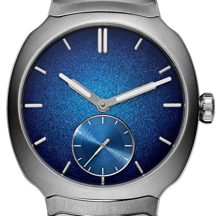 Номинация «Только время» (часы с тремя стрелками): H. Moser &amp; Cie Streamliner Small Seconds Blue Enamel, автоматический механизм, стальной корпус, CHF 30 тыс.