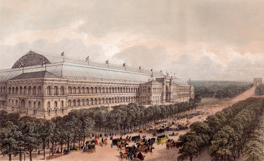 Palais de l`Industrie, 1855 год