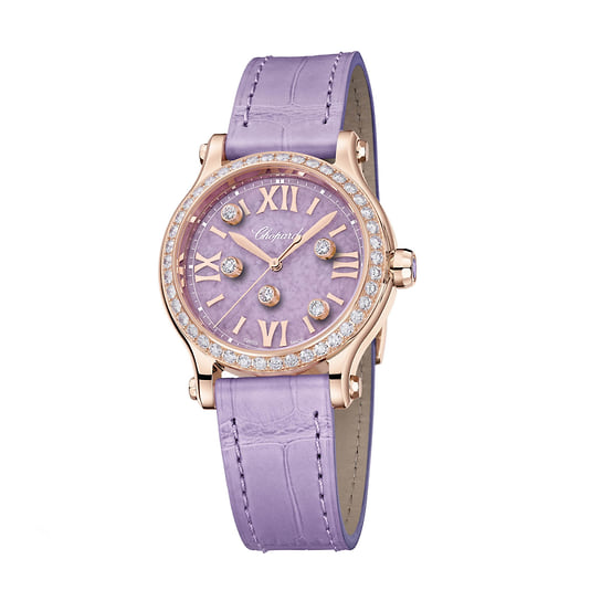 Часы Happy Sport, золото, лепидолит, Chopard