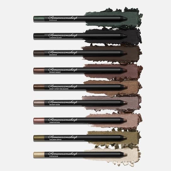 Romanovamakeup: карандаши для макияжа глаз Sexy Smoky Eye Pencil с обновленной водостойкой веганской формулой и стойкостью до 36 часов в 9 оттенках
