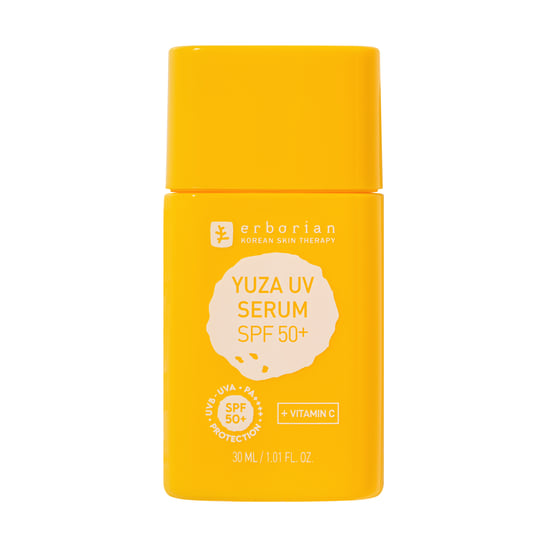 Erborian cолнцезащитная сыворотка SPF 50+ для лица «Юзу»: защищает от всех типов УФ-излучения, ухаживает за кожей, выравнивает ее тон