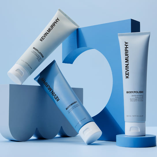Kevin.Murphy, линия средств для ухода за телом: гель для душа Body.Wash, скраб Body.Polish, лосьон Body.Lotion с парфюмерной композицией из аромата апельсина, сладких цветов и экстракта чёрной смородины