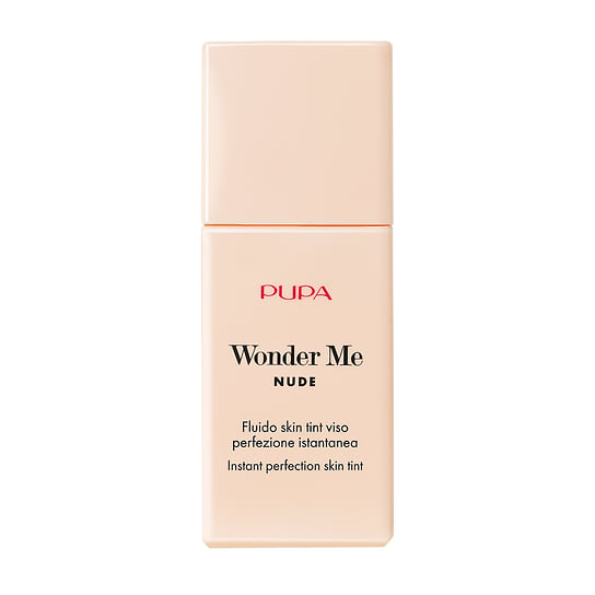 Pupa, тонирующий, ухаживающий за кожей тинт-флюид Wonder Me Nude. В составе — 90% натуральных ингредиентов: экстракты сицилийского кактуса и стевии