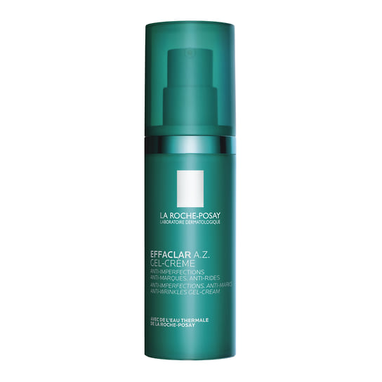 La Roche-Posay, гель-крем для улучшения состояния проблемной кожи Effaclar A. Z. В составе: комбинация из трех кислот: азелаиновая, гиалуроновая и салициловая